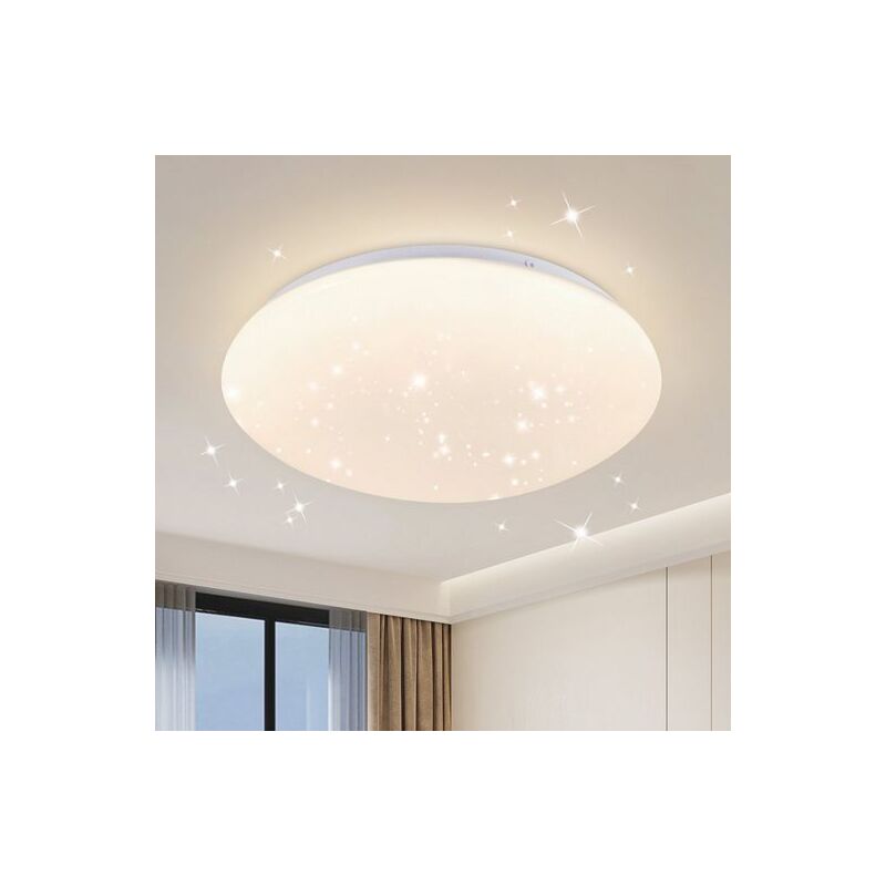 Image of Gbly - Plafoniera led Soffitto Camera da letto -Lampada da camera da letto Cielo stellato Ø25cm 12W 4000K soffitto Piccola lampada rotonda Camera da