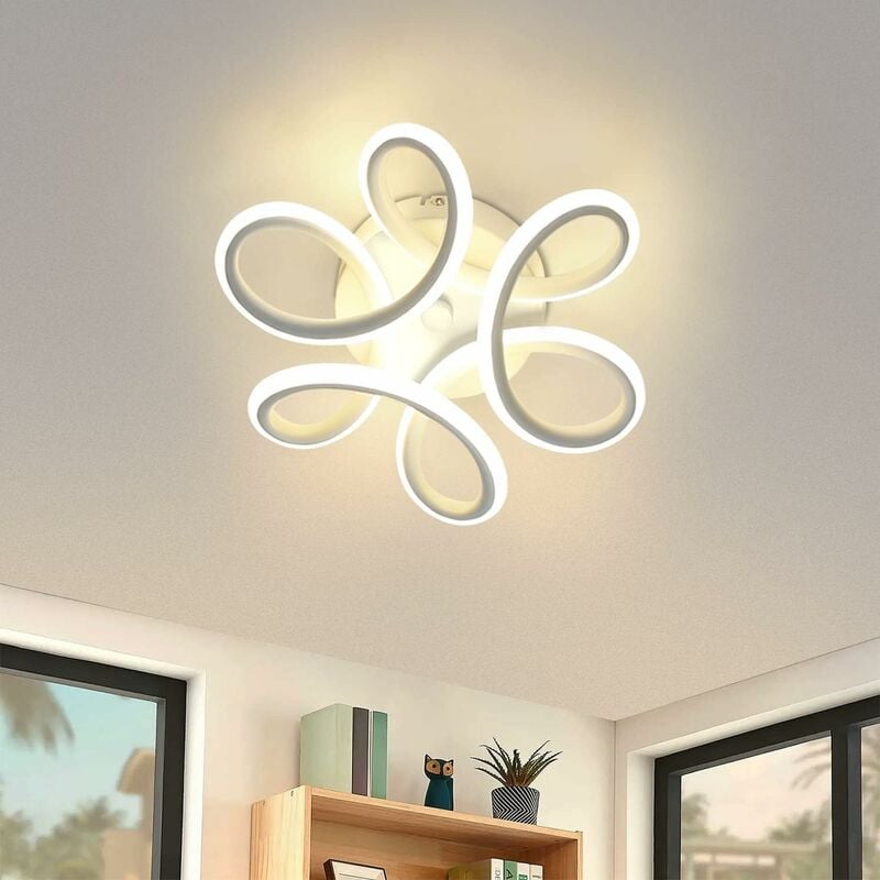 Gbly - Plafonnier led, Lampe de Lustre , lampe de plafond moderne, Design Courbé Moderne Luminaire Plafonnier pour Couloir Balcon Salon Cuisine