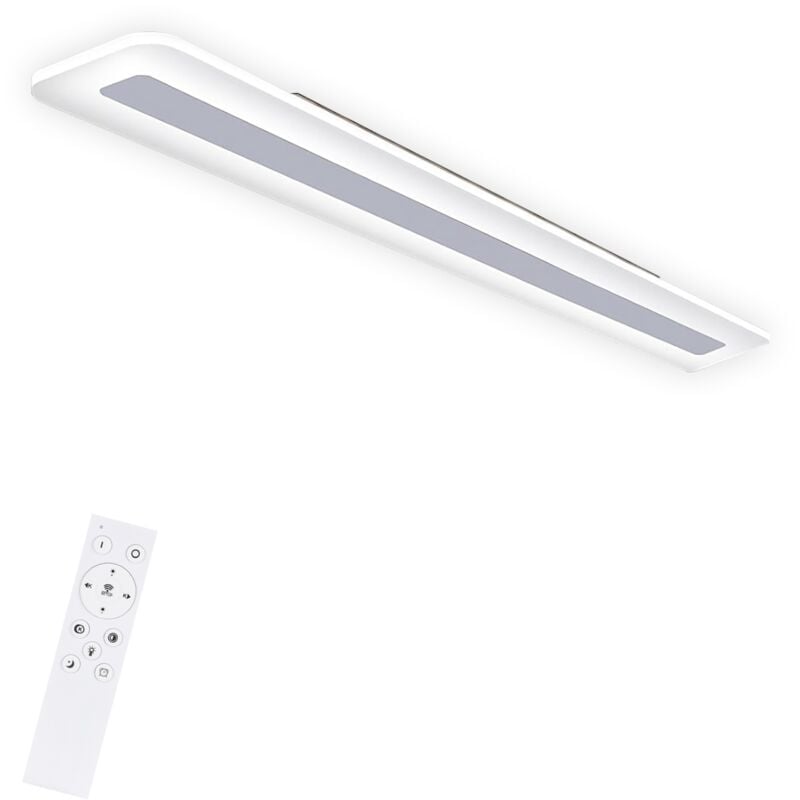 Plafonnier led Panneau - Lampe de salon Dimmable 60CM Lampe de bureau Moderne avec Télécommande Lampe de chambre Lampe de cuisine Plate Acrylique