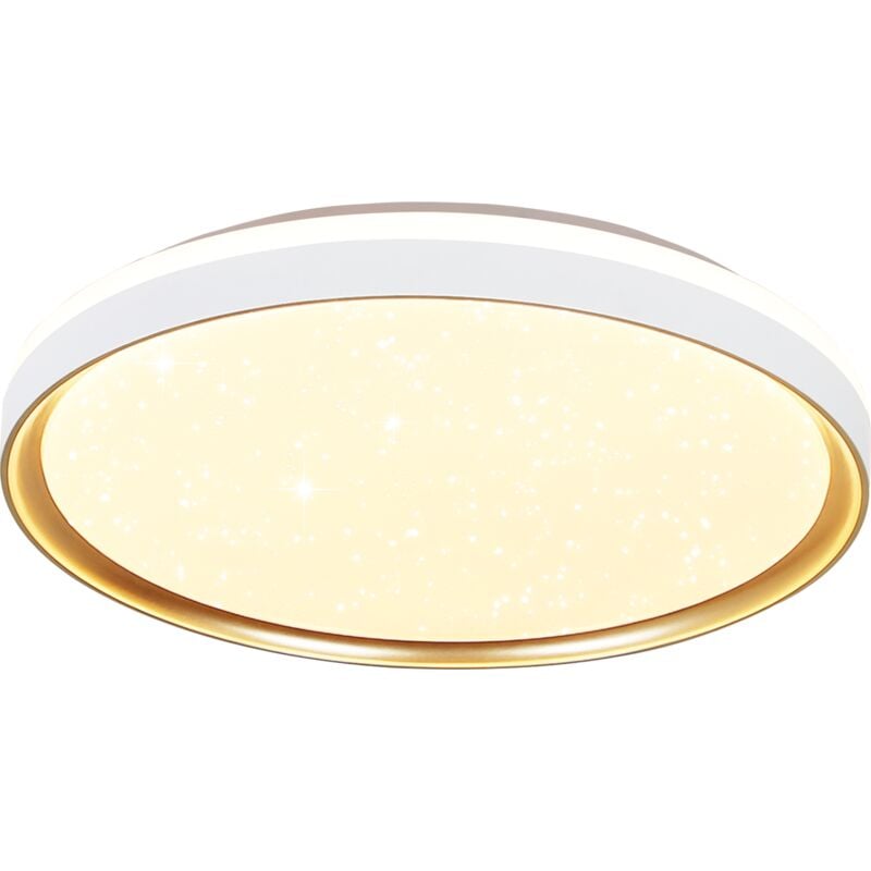 Plafonnier led - Salon Lampe Dimmable avec Télécommande Ø40cm Lampe de Chambre 21W Salon Plafonnier Éclairage Moderne Cuisine Lampe Ronde Couloir