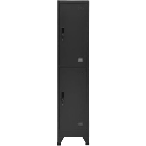 GBLY Schließfachschrank Anthrazit 38x45x180 cm Stahl