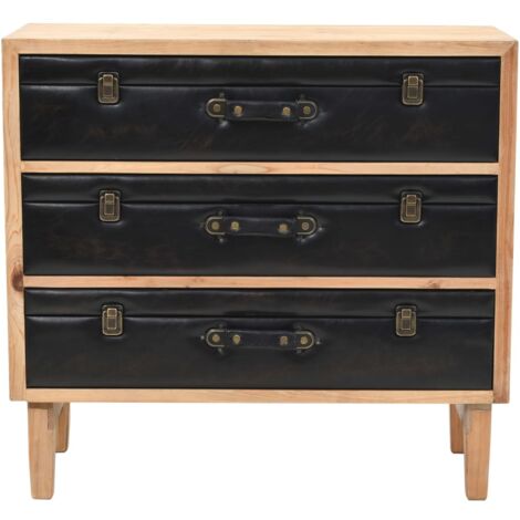 GBLY Schubladenkommode Massivholz Tanne 80x36x75 cm