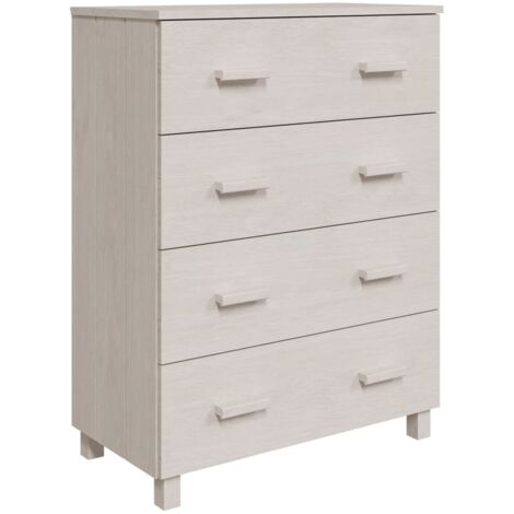 GBLY Sideboard HAMAR Weiß 79x40x103,5 cm Massivholz Kiefer