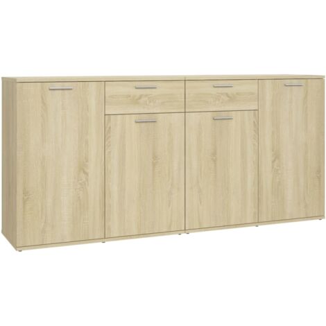 GBLY Sideboard Sonoma-Eiche 160x36x75 cm Holzwerkstoff