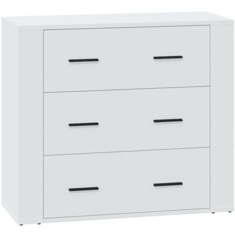 GBLY Sideboard Weiß 80x33x70 cm Holzwerkstoff