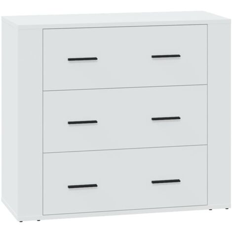 GBLY Sideboard Weiß 80x33x70 cm Holzwerkstoff