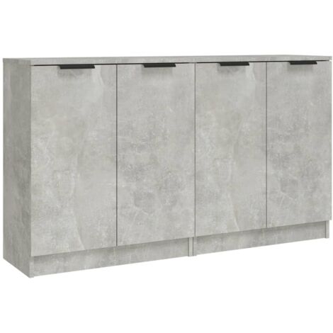 GBLY Sideboards 2 Stk Betongrau 60x30x70 cm Holzwerkstoff