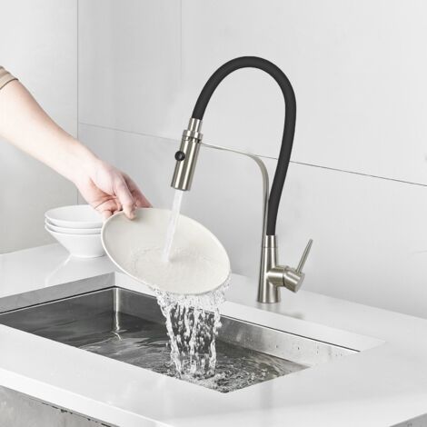 Mischbatterie Für Spülbecken In Schwarz – Einfacher Wasserhahn Für Küche & Bad