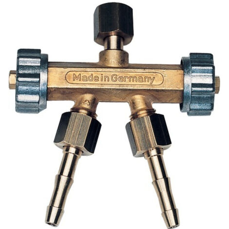 GCE Doppelabzweigventil Brenngas G3/8L