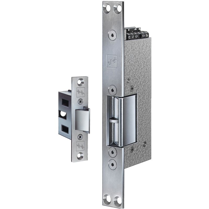 Gâche électrique anti-panique 24V série 331 rrakrr din droite + contre-partie 807 - eff - 3314SET1116-F95