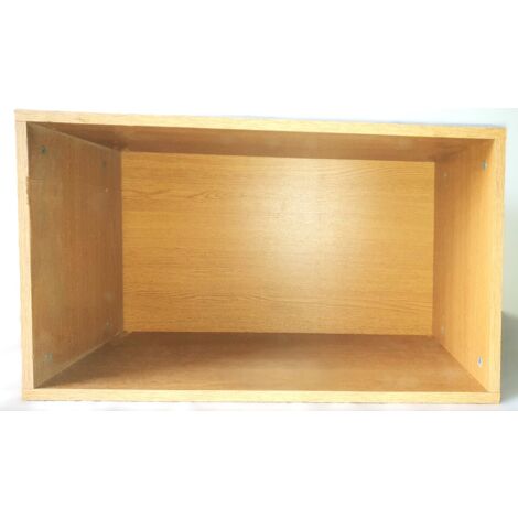 Gd Menuiseries – Caisson haut de cuisine en chêne – Dimensions H 560 x L 800 x P 330 mm – Panneaux mélaminés 16 mm – Rangement pratique pour vaisselle