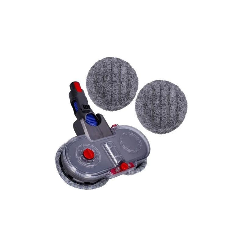 Gde - Brosse Aspirante et Nettoyante pour Dyson V7 V8 V10 V11 V15 avec Réservoir d'Eau Amovible et 2 Vadrouilles Lavables