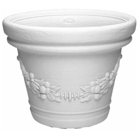 GDM EILOS Vase in Martino -Harz - BiancoØ35xH28 cm
