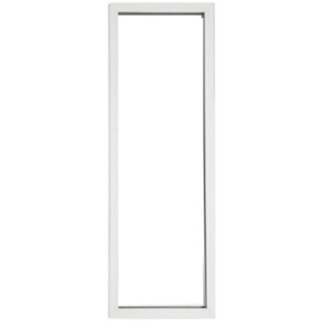 Gdmenuiseries – Fenêtre aluminium fixe blanche verticale H215 x L60 – Solution esthétique et durable pour cloisons intérieures et façades – Fabrication française