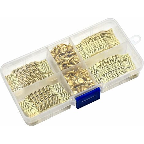 GDRHVFD accroche tableau, Lot de Cintre pour Cadres photo avec vis, accroche tableau mural lourd 100 Pièces Photo Crochet Cintre pour miroir d'horloge photo suspendue