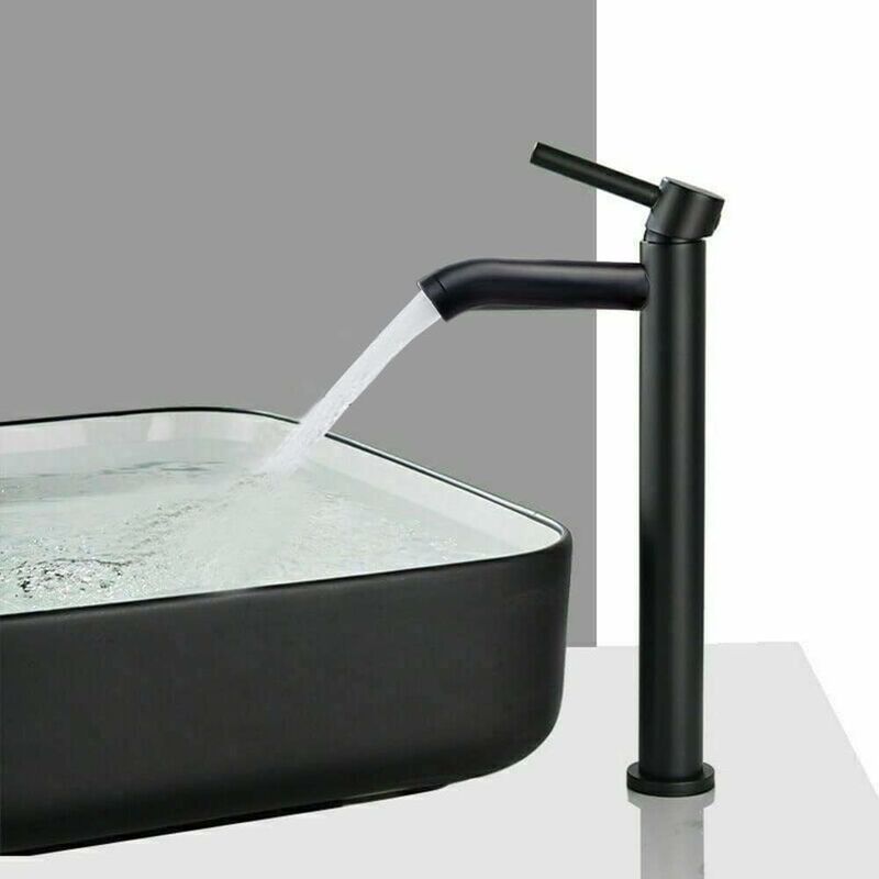 Gdrhvfd - Bathroom faucet, black basin faucet, high quality faucet, bathroom faucet, wear-resistant, suitable for inner diameter 32mm-42mm