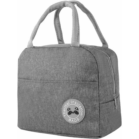 GDRHVFD Bolsa de almuerzo con aislamiento para mujeres 6L, pequeña bolsa de almuerzo con aislamiento impermeable Bolsa de transporte con aislamiento, bolsa de almuerzo portátil para adultos, niños, e