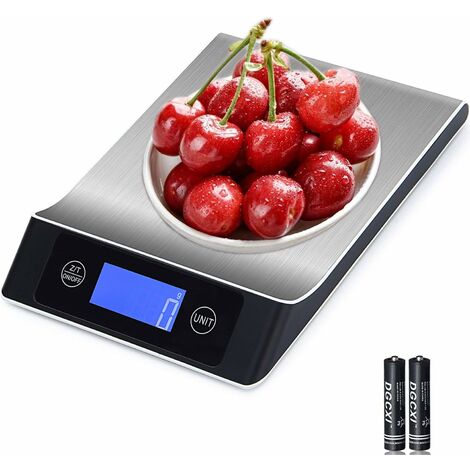 Food Scale 22lb/10kg, Kitchen Digital Scale USB Rechargeable with Weight  Grams Ounces Cooking Baking, Stainless Steel and Tempered Glass Platform  Waterproof - China Kitchen Digital Scale and Food Scale price