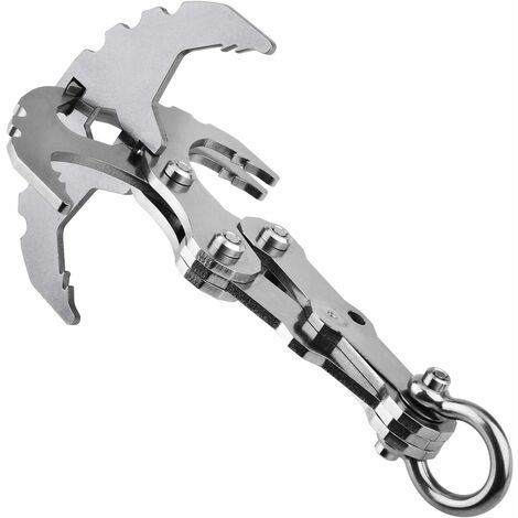 GDRHVFD Grappin, Crochet Griffe Multifonction Acier Inoxydable Pour L'Extérieur Escalade, Crochet De Gravité Multifonctionnel Grappin Gravity