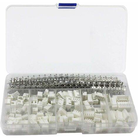 GDRHVFD Kit de conector JST de 460 piezas con carcasa de conector macho JST-XH 2/3/4/5/6 de 2,54 mm y conector macho