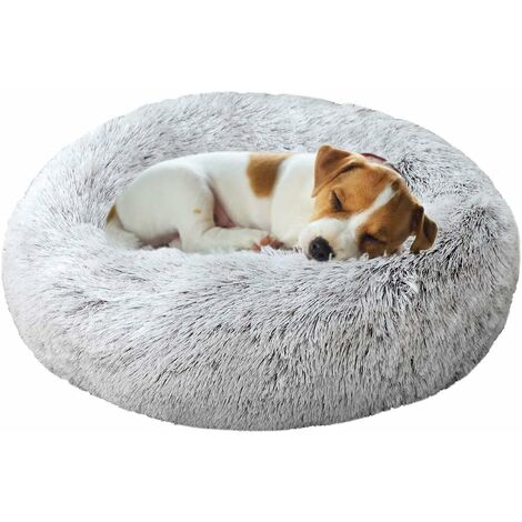 GDRHVFD Panier Rond Pour Chien Et Chat Douce Et Confortable Lit Chat Lit Chien Peluche Mignon Corbeille Relaxant Chat, Lit Pour Animaux De Compagnie, Convient Pour Chiots Chaton Petits Animaux Café D