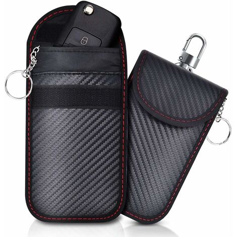 GDRHVFD Paquete de 2 fundas para llave de coche, funda sin llave, protección de llave remota Rfid, funda para llave