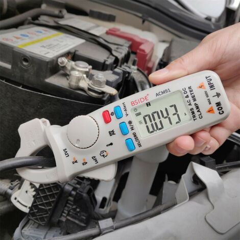 GDRHVFD Pince Multimètre Acm91 1 Ma Courant Ca/Cc Trms Auto-Portée 6000 Points, Multimètre De Capacité, Vérification En Direct, Testeur D'Alerte V Avec Clip De Poche
