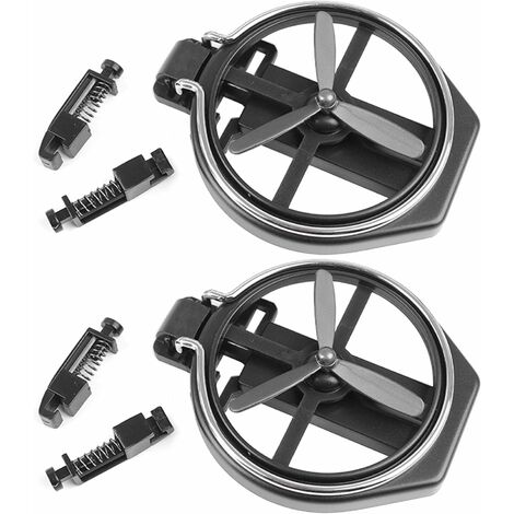 GDRHVFD Portavasos de coche 2 uds. Plegable ajustable con tornillos, portavasos de automóvil ajustable soporte de salida de aire acondicionado