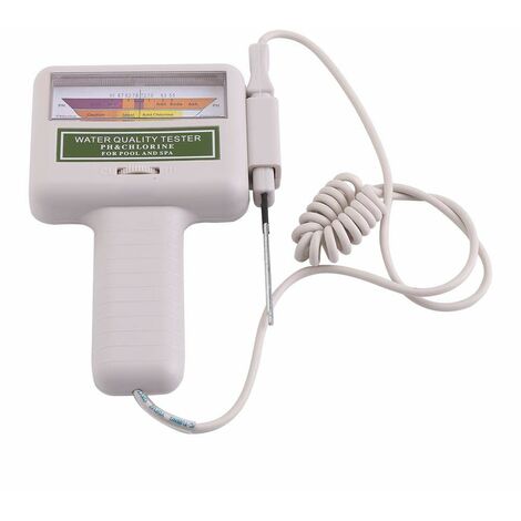 GDRHVFD Probador de calidad del agua, medidor de tamaño de bolsillo de alta precisión Probador de pH portátil Medidor de cloro Piscina Spa Monitor de calidad del agua Verificador