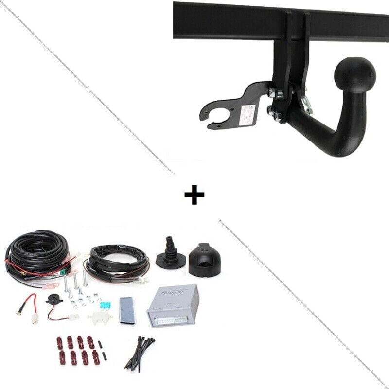 GDW - Attelage Peugeot 3008 y compris AdbBlue et GT-Line (10/16-) Col de cygne + faisceau universel 7 broches + boitier électronique