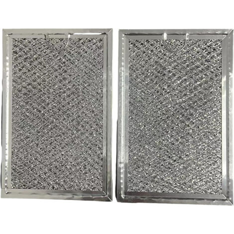 GE JNM7196SK6SS Mikrowellen-Fettfilter (2er-Pack, hocheffizienter Aluminiumfilter, Ersatz-Küchenzubehör)