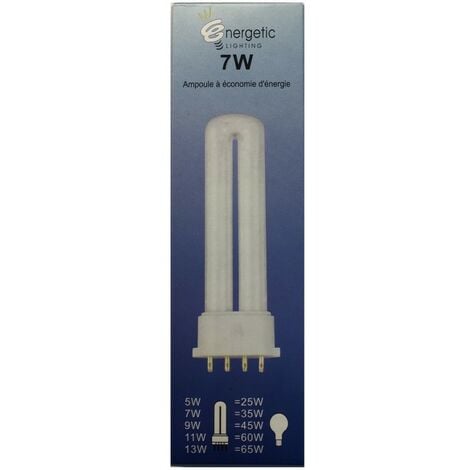 Ge Lighting Energetica YDW7-U Lampadina 2G7 7W 350lm L=120mm - risparmio energetico - lunga durata - Bianco