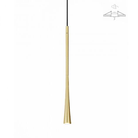 Gea luce dafne sp i plafonnier led encastrable, suspension classique dorée