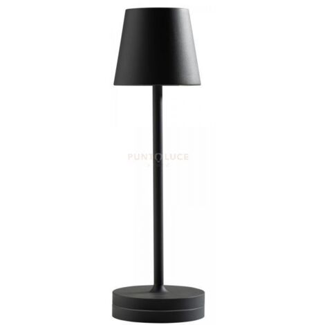 Gea Luce GLS040 Lampada da Tavolo LED Ricaricabile per Esterno 3W 3000K 300lm IP54 colore Antracite