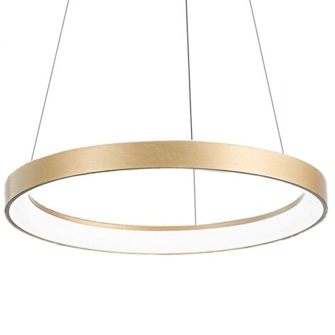 Gea luce lustre annulaire krizia sg o 60w led 4600lm 3000°k aluminium intérieur doré classique