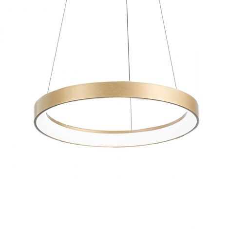 Gea luce lustre annulaire krizia sp o 38w led 2200lm 3000°k aluminium intérieur doré classique
