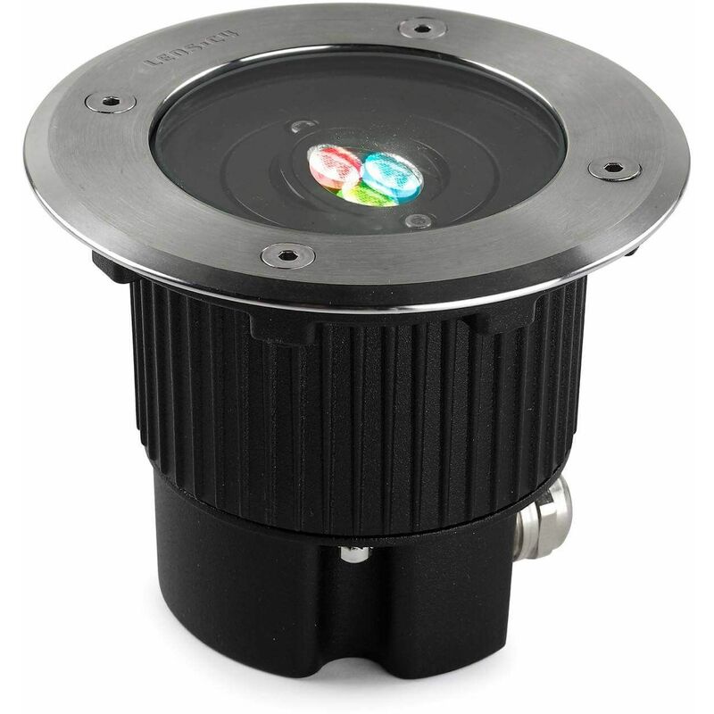 05-leds C4 - Gea recessed spot 9 cm, RGB 6W, technopolymer, stainless steel and glass, 13 cm
