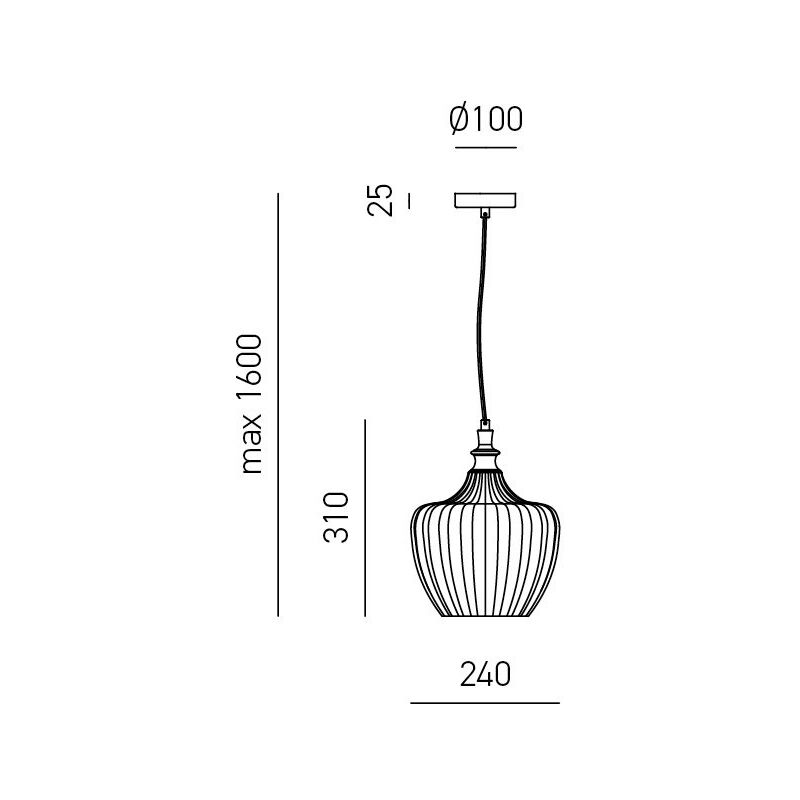 Image of Sospensione Contemporanea Cleofe Metallo Bianco Vetro Bianco 1 Luce E27 D.24Cm - Bianco