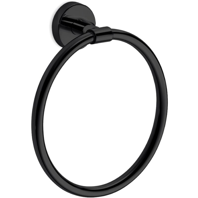 Inda - Gealuna anneau porte-serviettes en acier noir