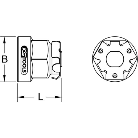 GEARplus Bit-Adapter, 3/8"x1/4"