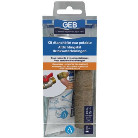 Geb Kit étanchéité Eau Potablekitde50mldepateajoint18gdefilasse - Geb