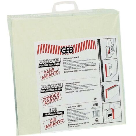 GEB - Plaque isolante - 1100 °C - 500x500 mm