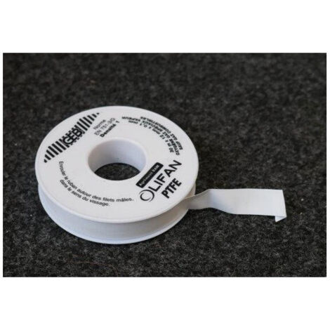 GEB – Ruban PTFE pour oxygène – Longueur 30 m x Largeur 12 mm x Épaisseur 0,1 mm – Performance fiable en conditions extrêmes