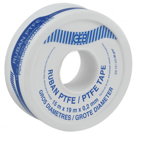GEB Ruban Standard PTFEvrac12mmx12mx0075mm - GEB