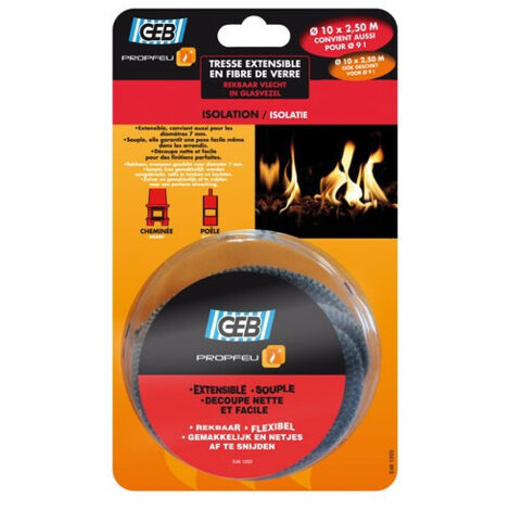 GEB Tresse d'étanchéité10mmx25m - GEB