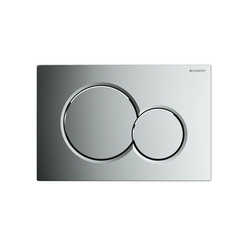 SIGMA01 Dual Flush Plate Gloss Chrome Sigma 01 - For UP320 Cisterns - Geberit