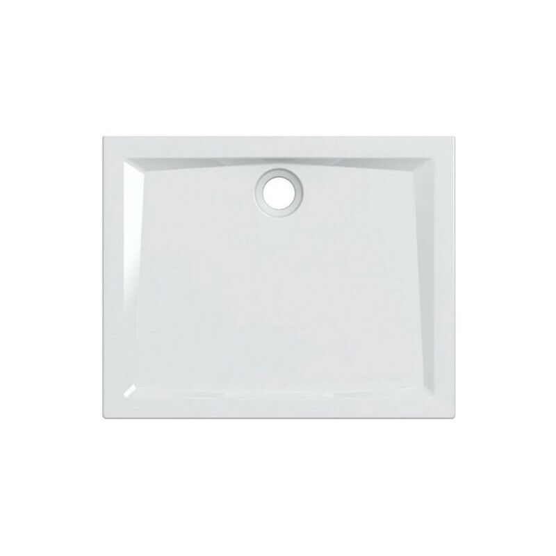 Piatto doccia rettangolare 100X80X(H)6 cm. serie 60 bianco lucido 550.055.00.1 - Geberit