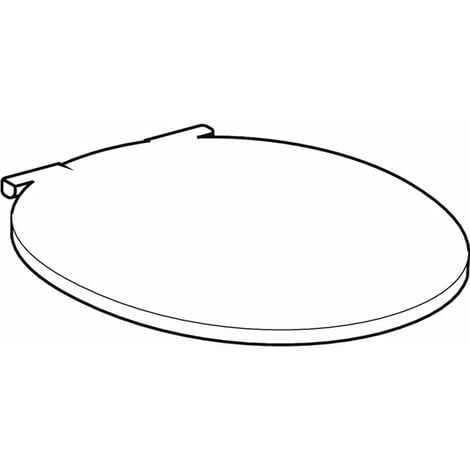 GEBERIT 575210000 WC-Sitz CASSINI mit Deckel, abnehmbar mit Absenkautomatik weiß