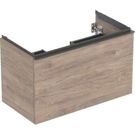 Geberit Acanto, armoire inférieure pour lavabos, 1 tiroir et 1
