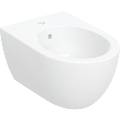 Geberit Acanto bidet mural, forme fermée, pour robinetterie